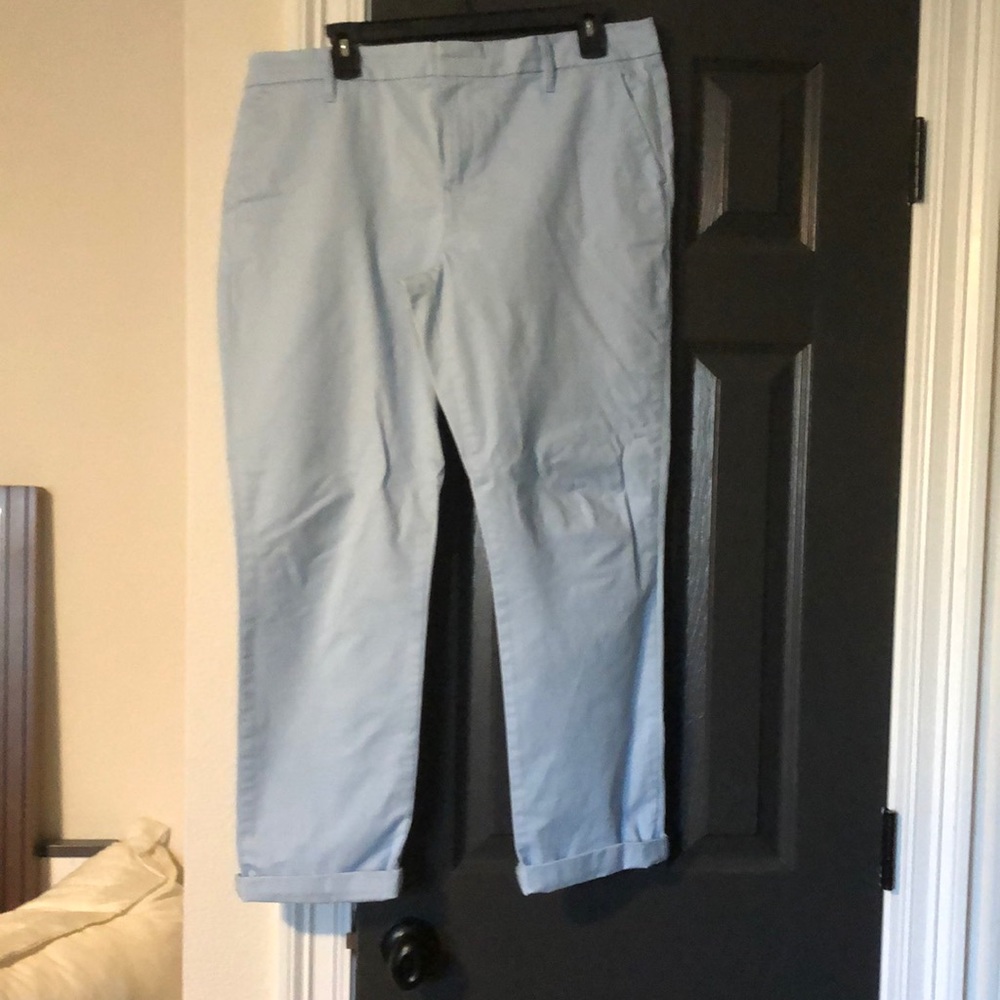 Light blue Tommy Hilfiger casual trousers.
